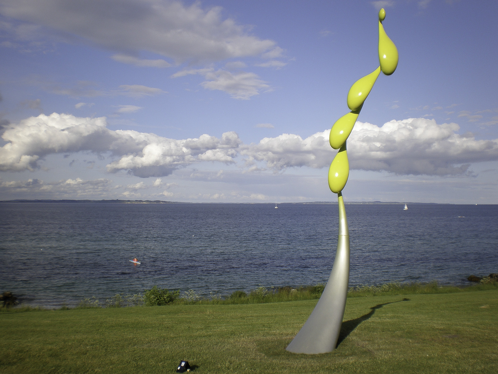 Phil Price ‘Morpheus’, composite materials and stainless steel, 9m at Sculpture by the Sea, near Aarhus, Denmark, 2009.