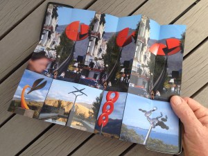 A pocket-size showcase brochure in a custom carbon fibre clam for the kinetic sculptures of Phil Price