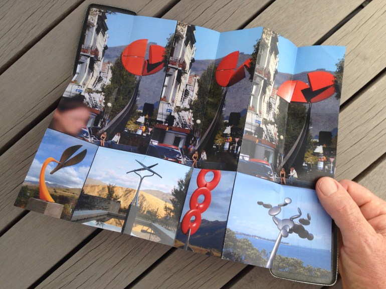 A pocket-size showcase brochure in a custom carbon fibre clam for the kinetic sculptures of Phil Price