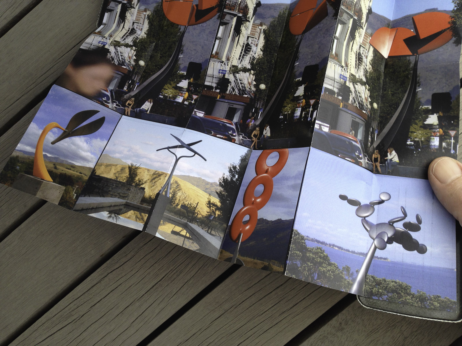 A pocket-size showcase brochure in a custom carbon fibre clam for the kinetic sculptures of Phil Price