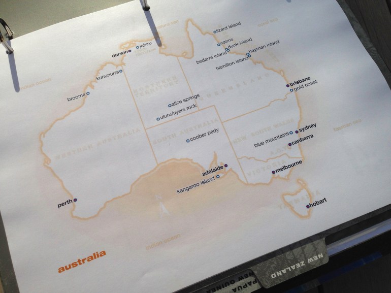 Australia custom map