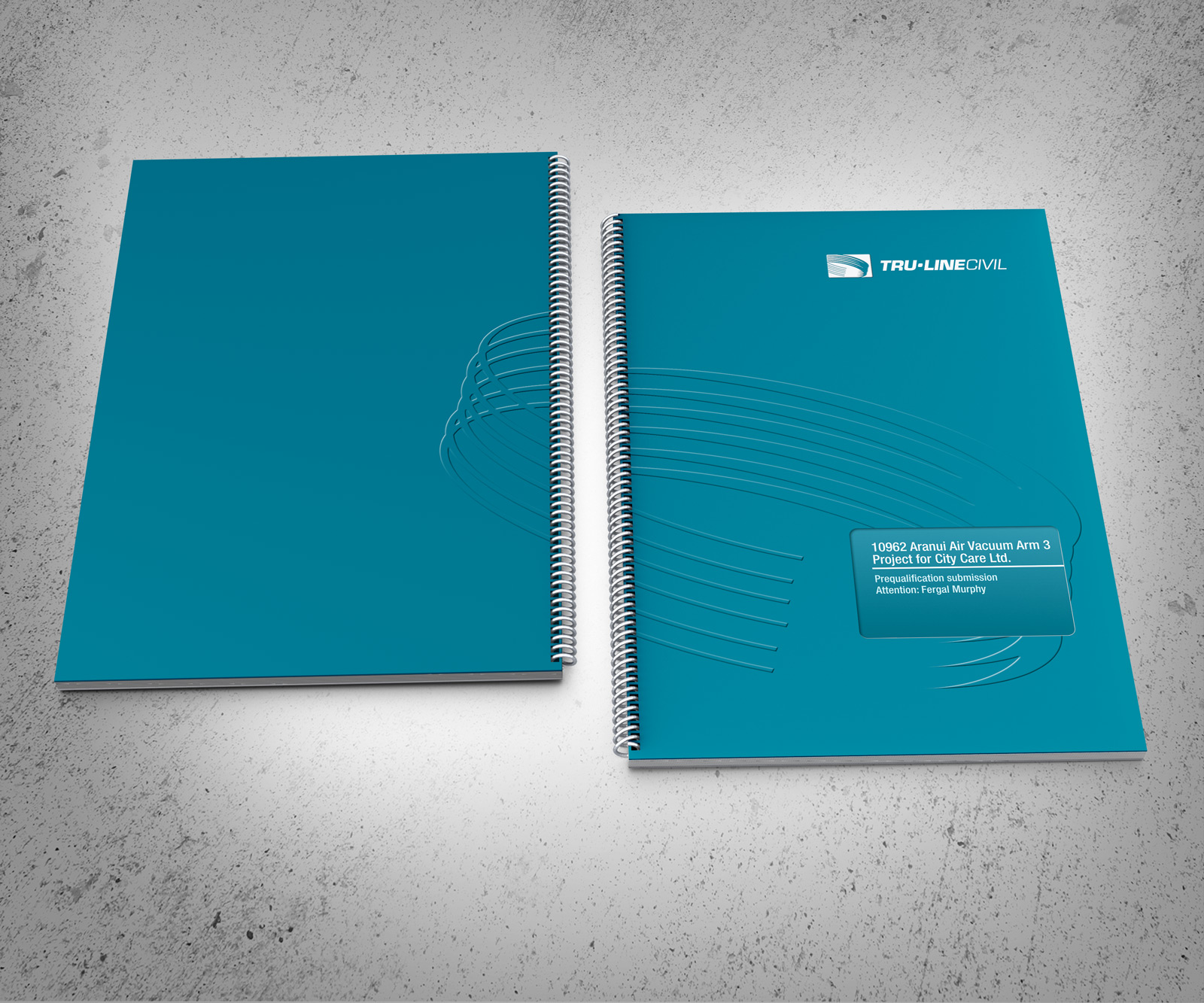 Front and back covers. TruLine Civil Tender bid document
