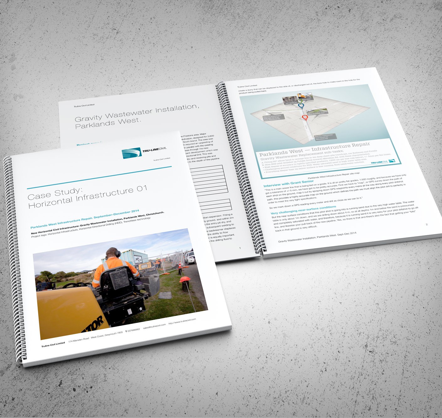 Cover of Case Study: Horizontal Infrastructure 01, TruLine Logo