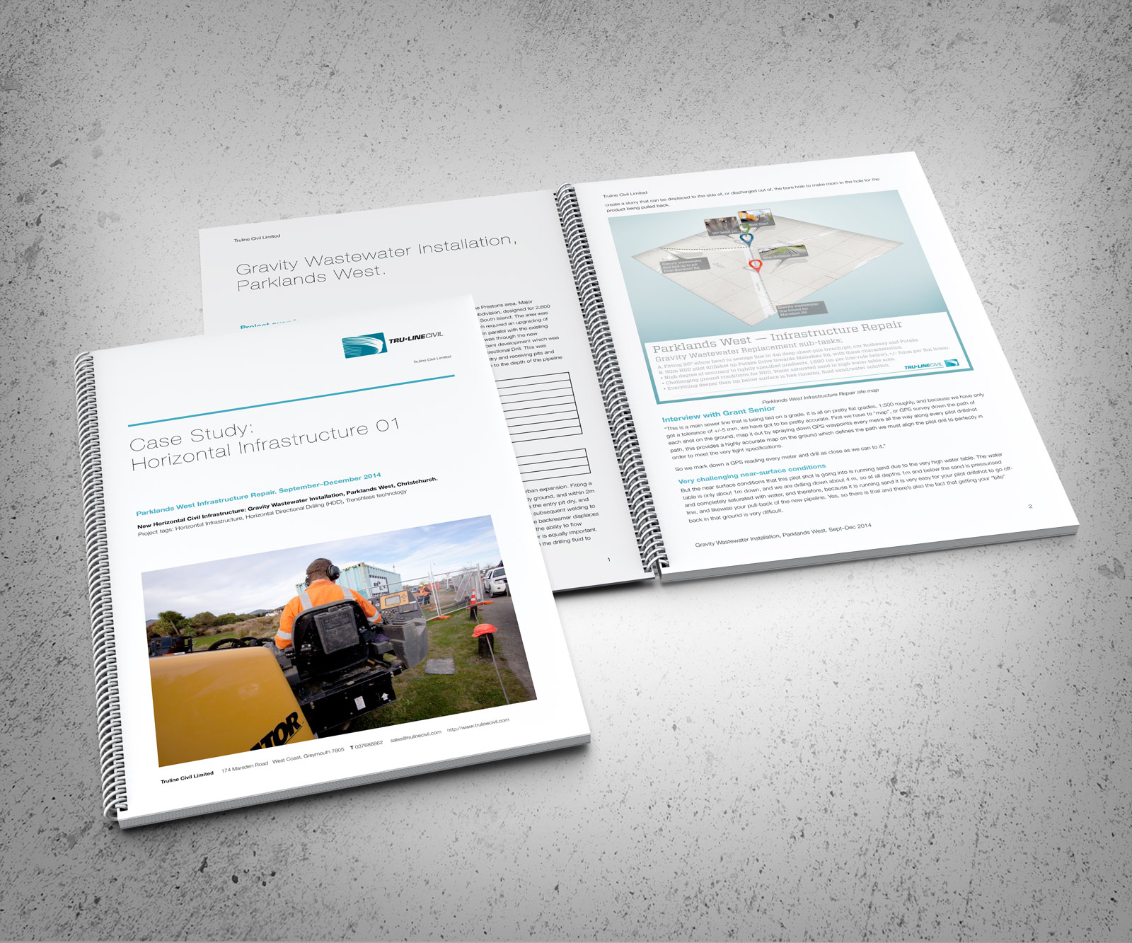 Cover of Case Study: Horizontal Infrastructure 01, TruLine Logo