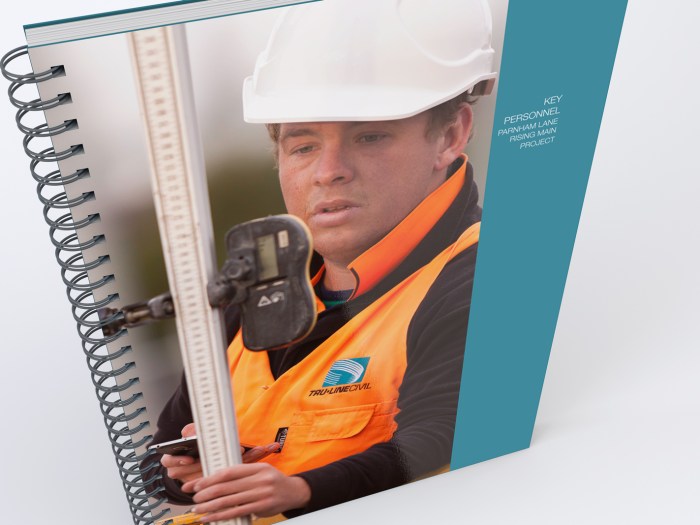 TruLine Key Personnel CV document, front cover.