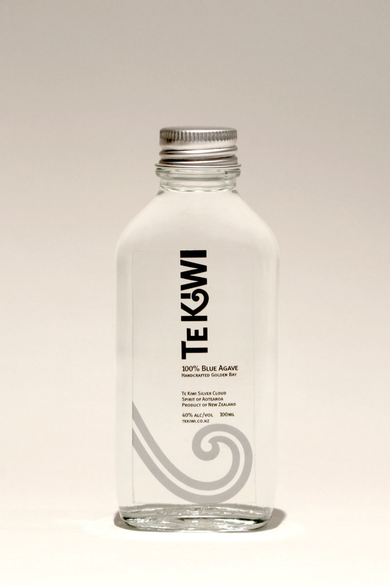 Silver Cloud Te Kiwi 100ml sampler bottle labelling.