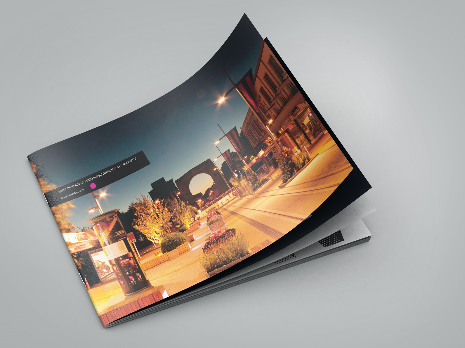 Cover WindsorUrban logo design presentation document.