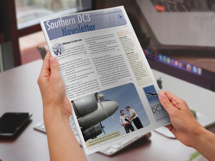 Southern DC3 Newsletter, Spring 2007, front cover.