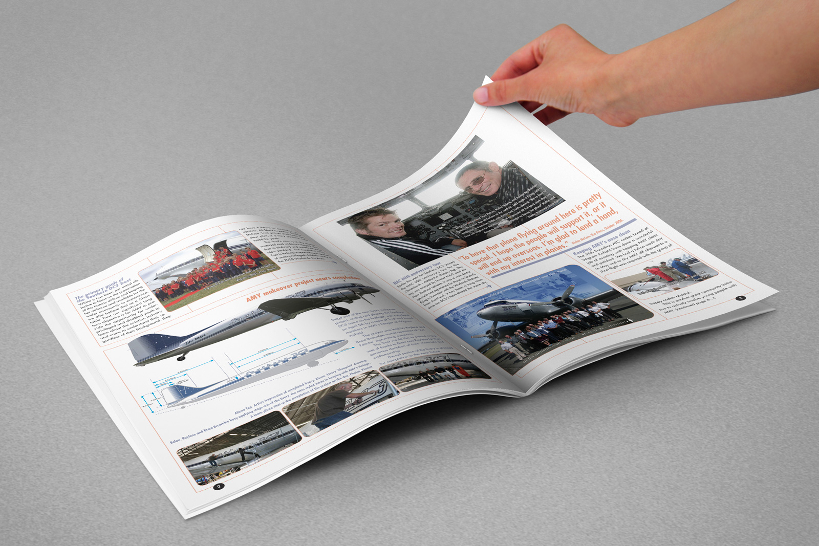 Southern DC3 Newsletter, Spring 2007, pages 2 & 3.