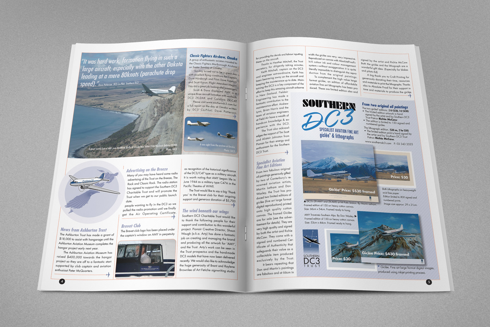 Southern DC3 Newsletter, Spring 2007, pages 4 & 5.