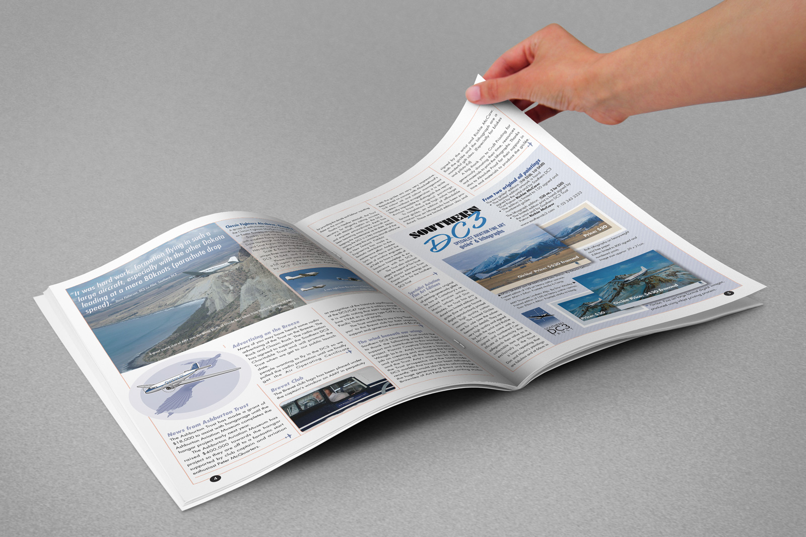 Southern DC3 Newsletter, Spring 2007, pages 4 & 5.