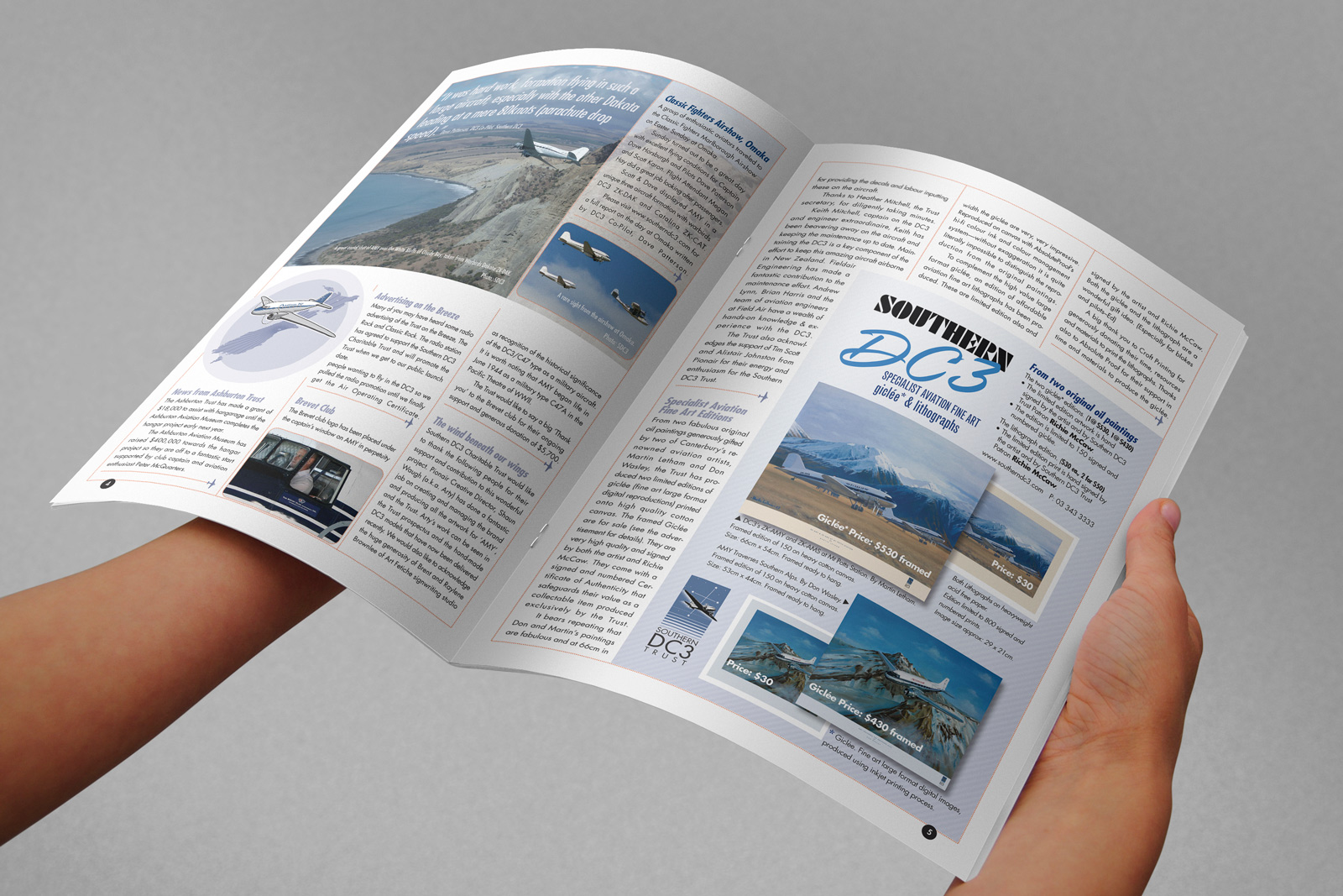 Southern DC3 Newsletter, Spring 2007, pages 2 & 3.