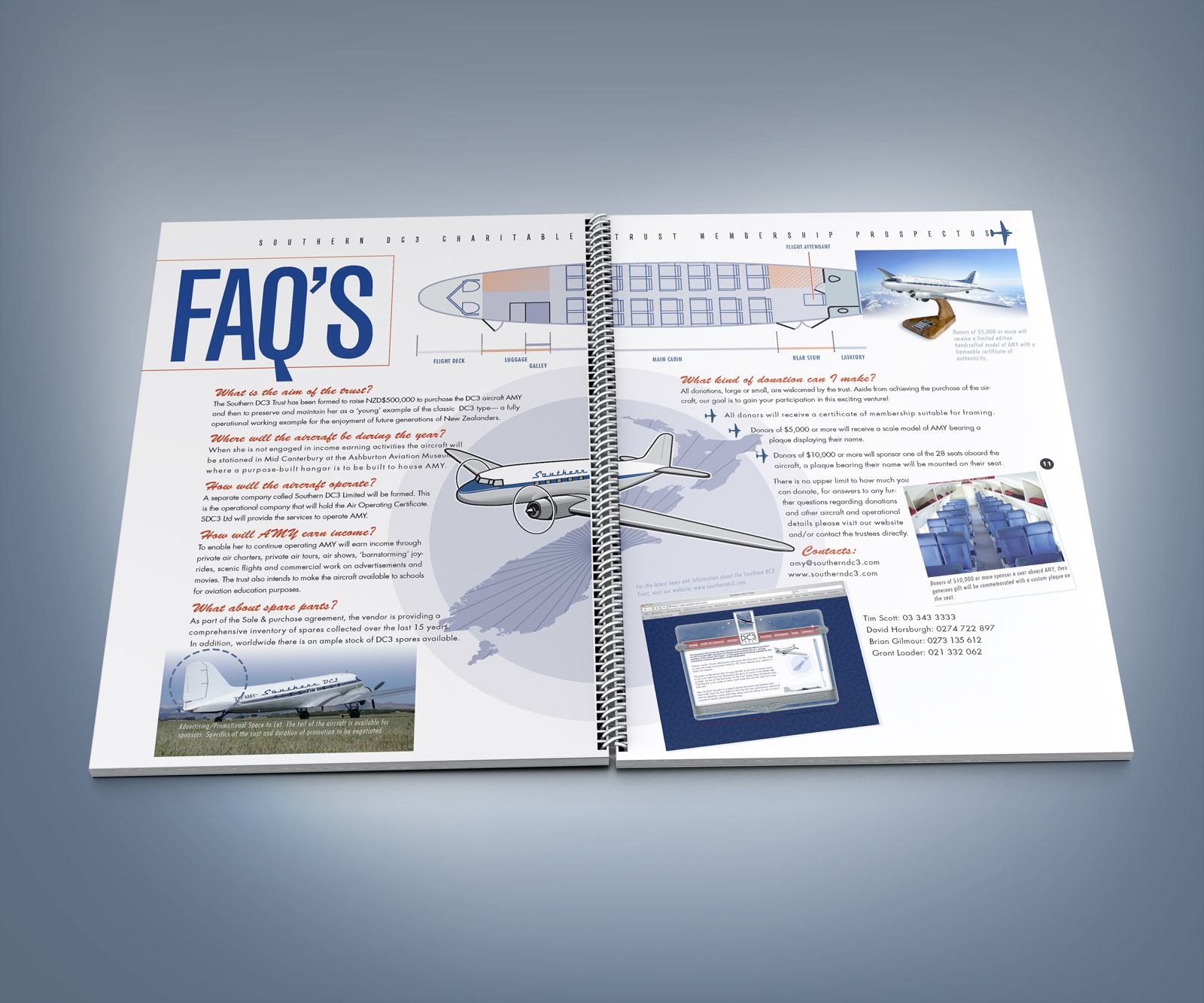 Southern DC3 Charitable Trust donations prospectus, FAQ’s spread.