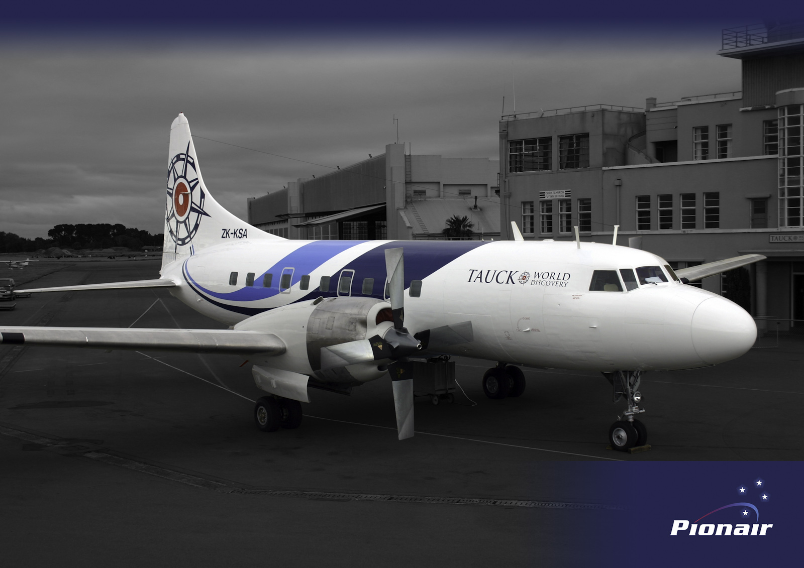 Pionair Australia Convair VH-PDV (ZK-KSA) unveiling its brand new fluid livery