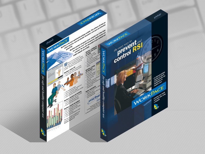 WorkPace Ergonomic resting software final packaging.