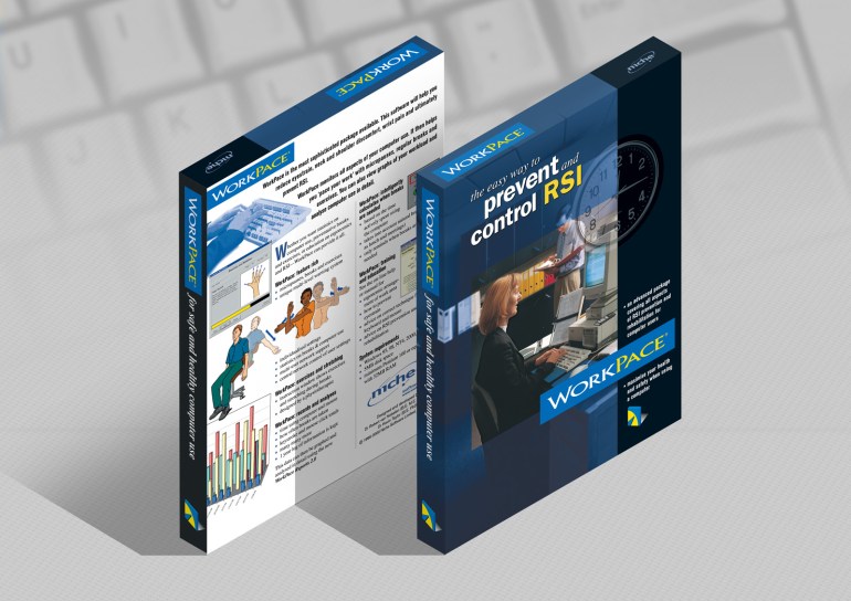 WorkPace Ergonomic resting software final packaging.