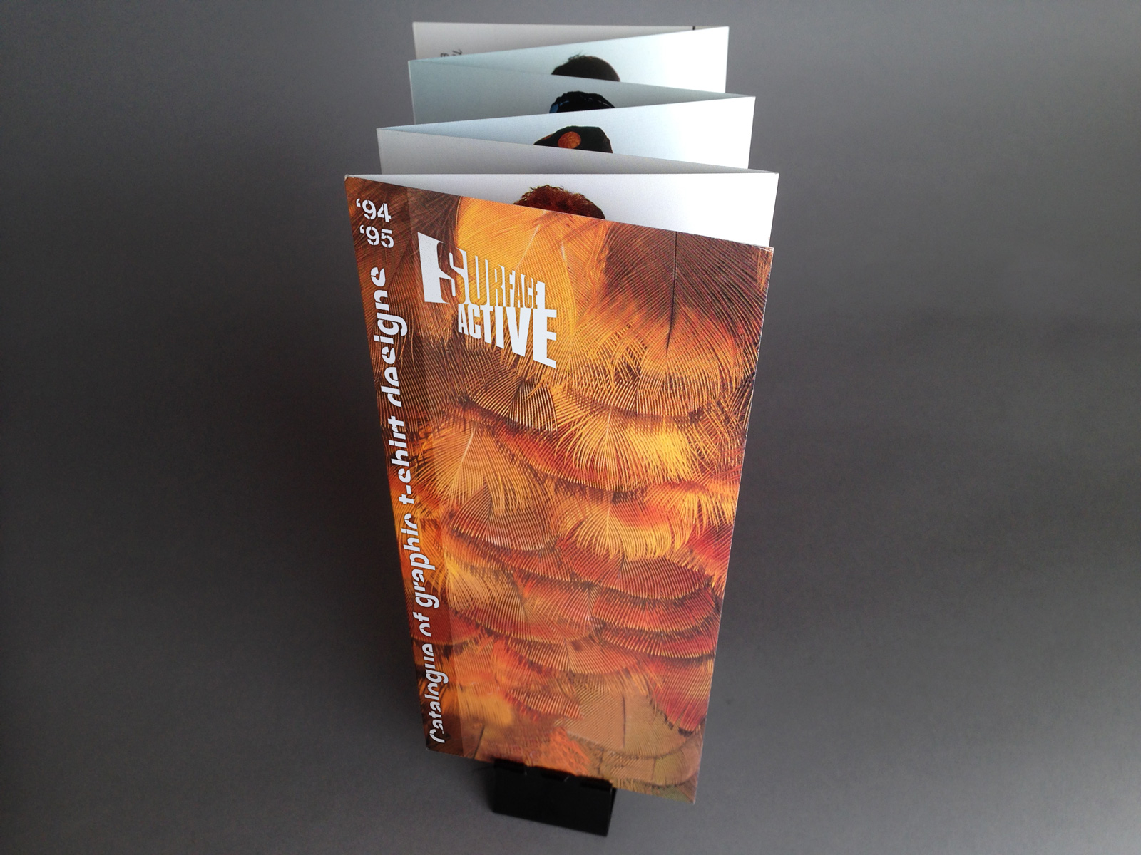 Surface Active Catalogue of graphic t-shirt designs, 1994–95.