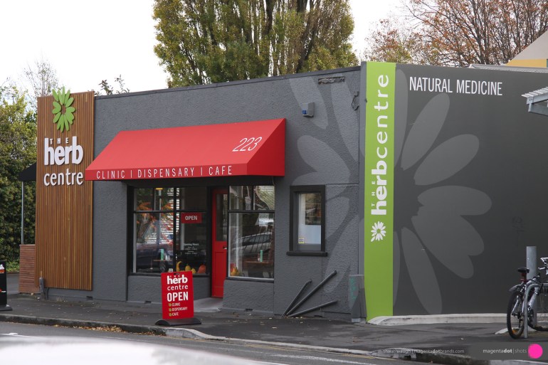 Herb Centre branding, property signage.