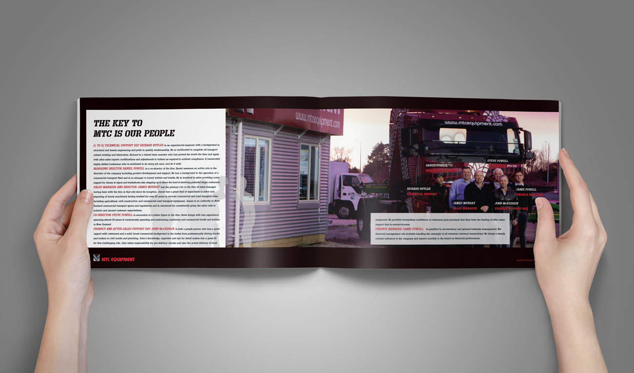 MTC Equipment company profile document “The key to MTC is our people”