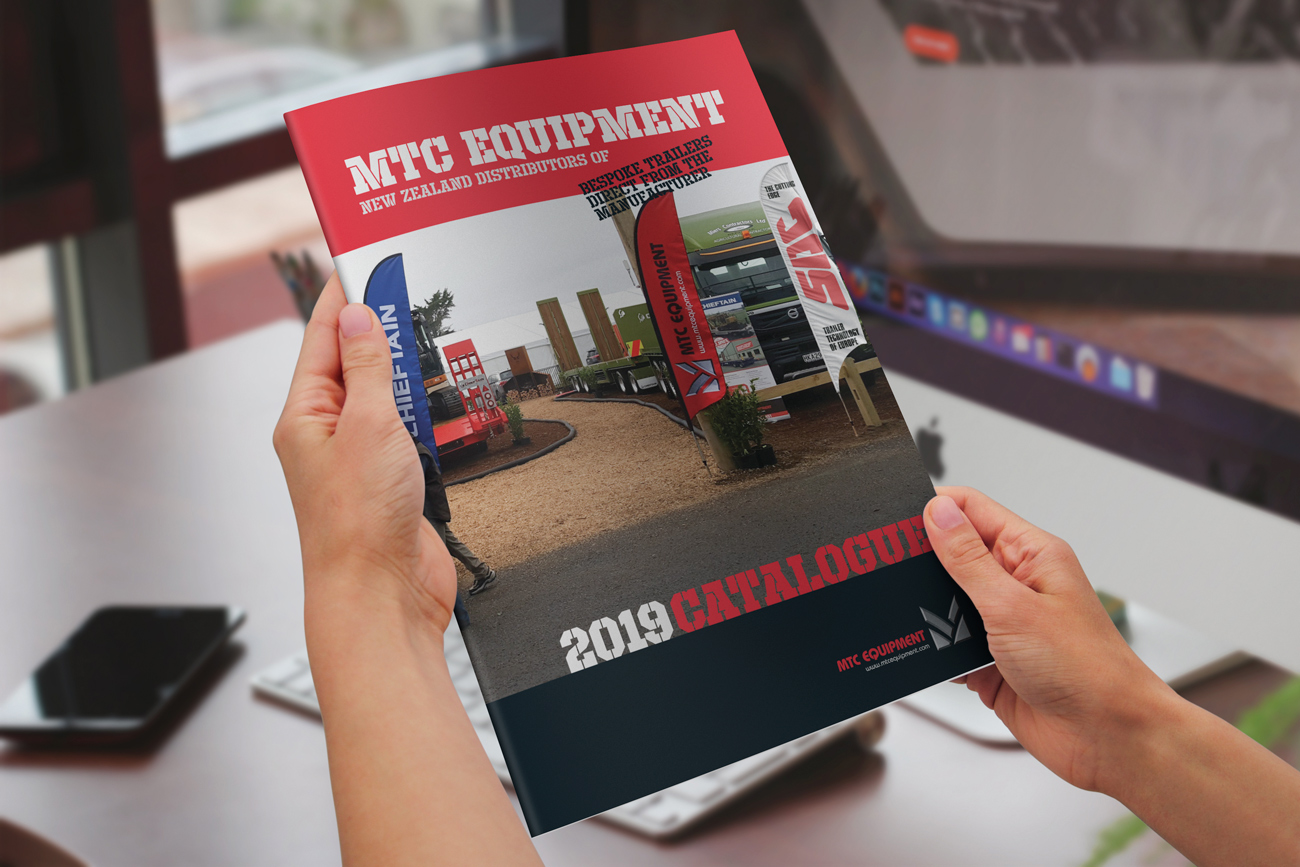 Front cover of the 2019 MTC Equipment Catalogue hand-held