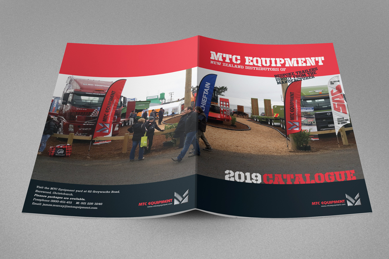 MTC Equipment 2019 Catalogue front and back cover spread