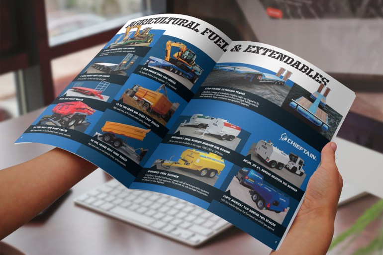 MTC Equipment 2019 Catalogue Chieftain Agricultural, Fuel and Extendables spread.