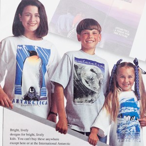 Antarctic Centre Emperor and chick, Weddell seal and Adelies on ice T-shirt designs for kids