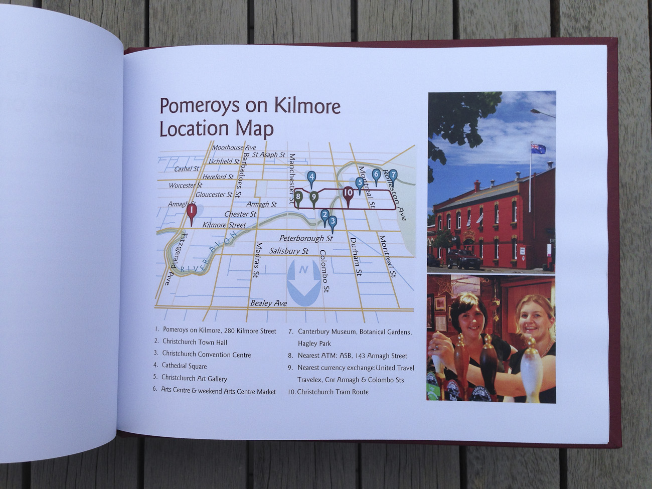 Pomeroy’s boutique accommodation, bed & breakfast guest’s compendium of travel information.