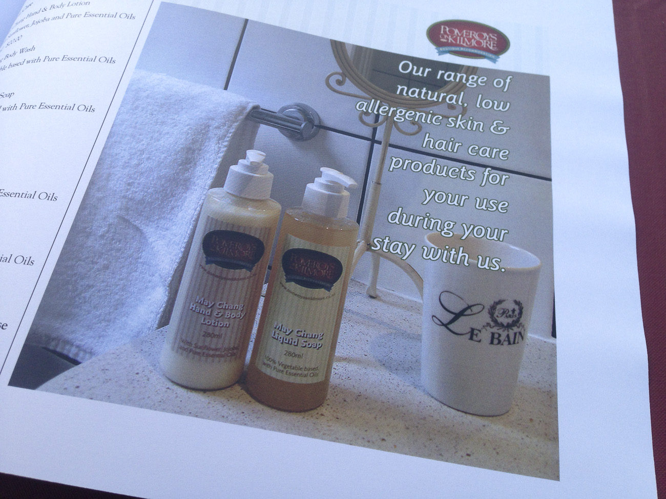 Pomeroy’s boutique accommodation, bed & breakfast guest’s compendium of travel information.