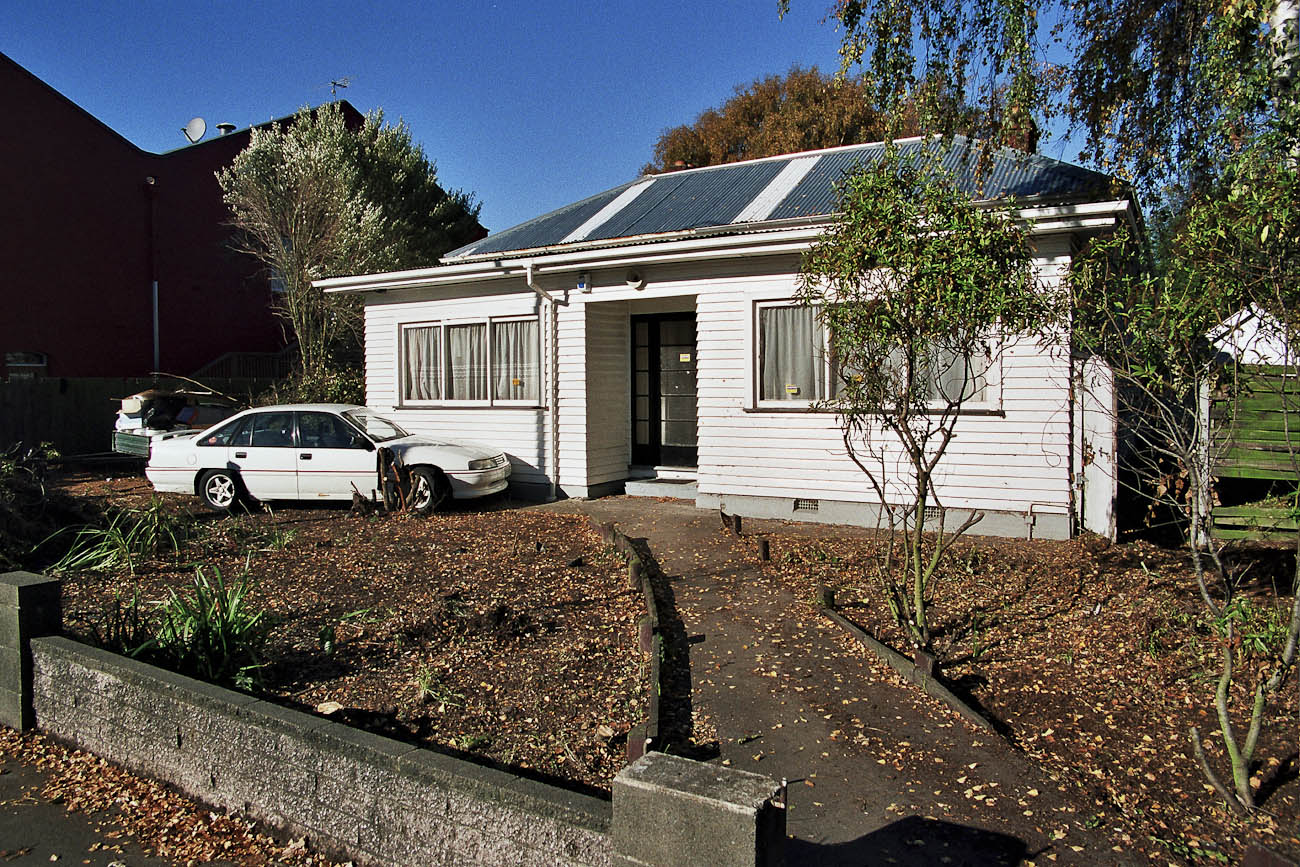 Pomeroy’s on Kilmore Boutique Accommodation interior, before photo of street frontage.