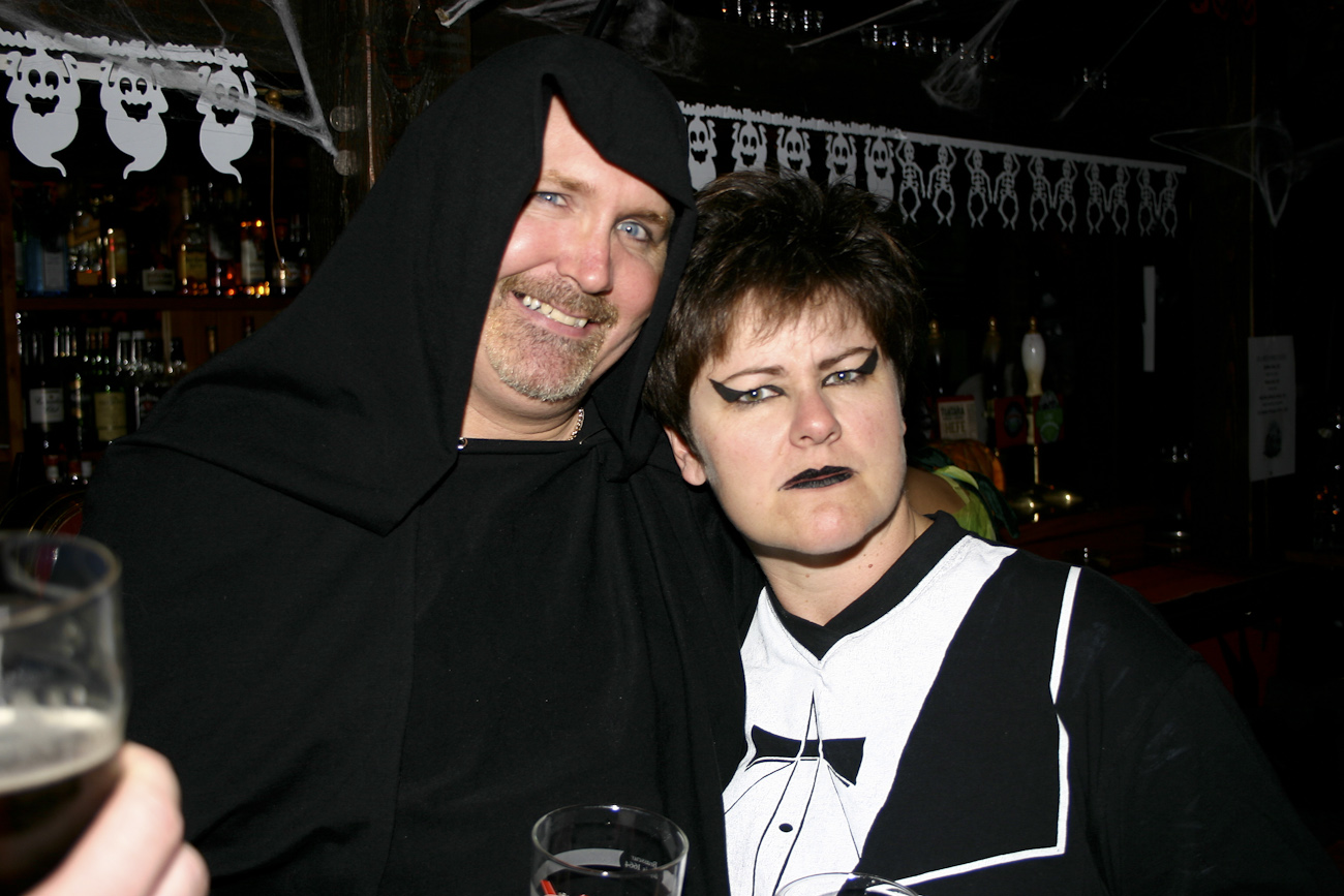 Partygoers, Pomeroy’s Halloween Party, Friday October 31, 2008.