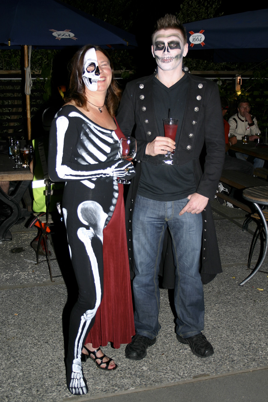 Partygoers, Pomeroy’s Halloween Party, Friday October 31, 2008.