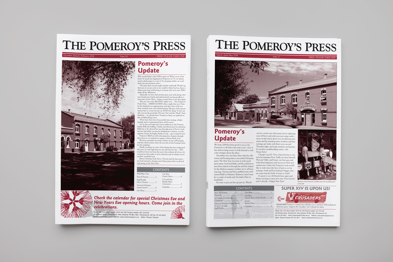 The Pomeroy’s Press issues 16–17, 2008.