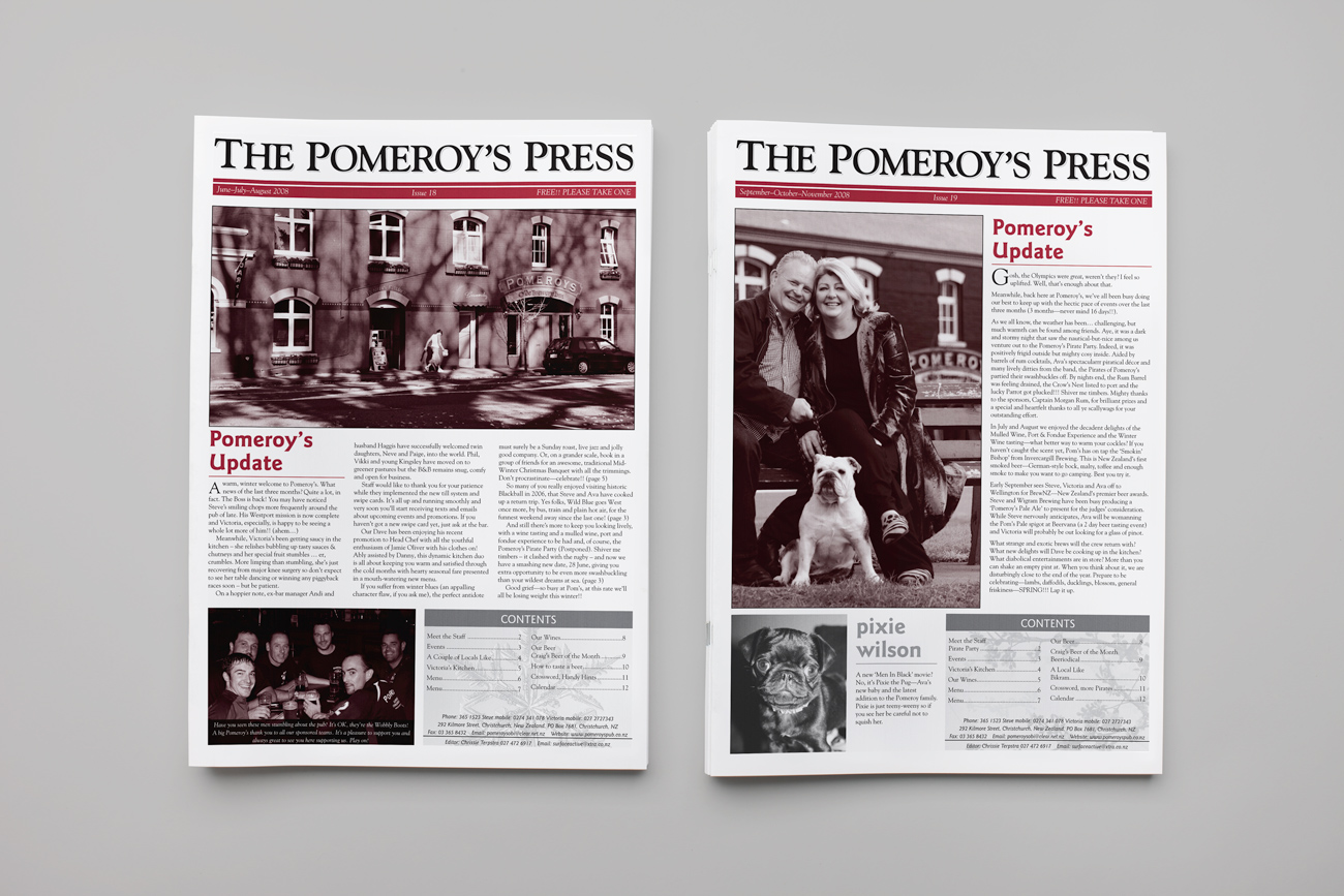 The Pomeroy’s Press issues 18-19, 2008.