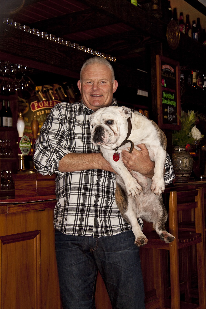 The Pomeroy’s Press. Staff profile article photos. Steve Pomeroy, Bella.