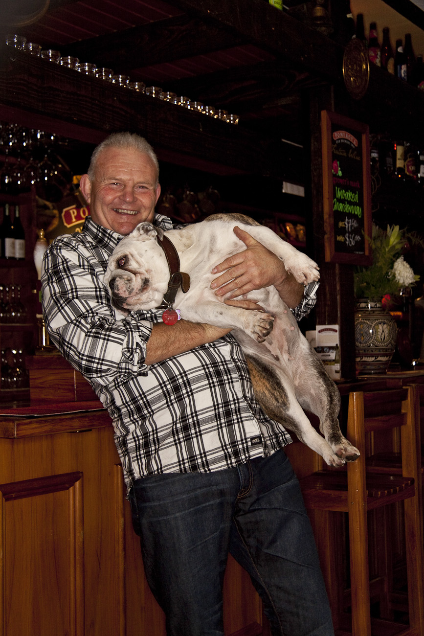 The Pomeroy’s Press. Staff profile article photos. Steve Pomeroy, Bella.