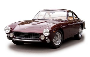1963 Ferrari 250 GT Lusso, front three quarter view, left.