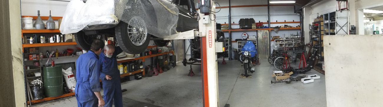 Auto Restorations Mechanical Shop panorama.
