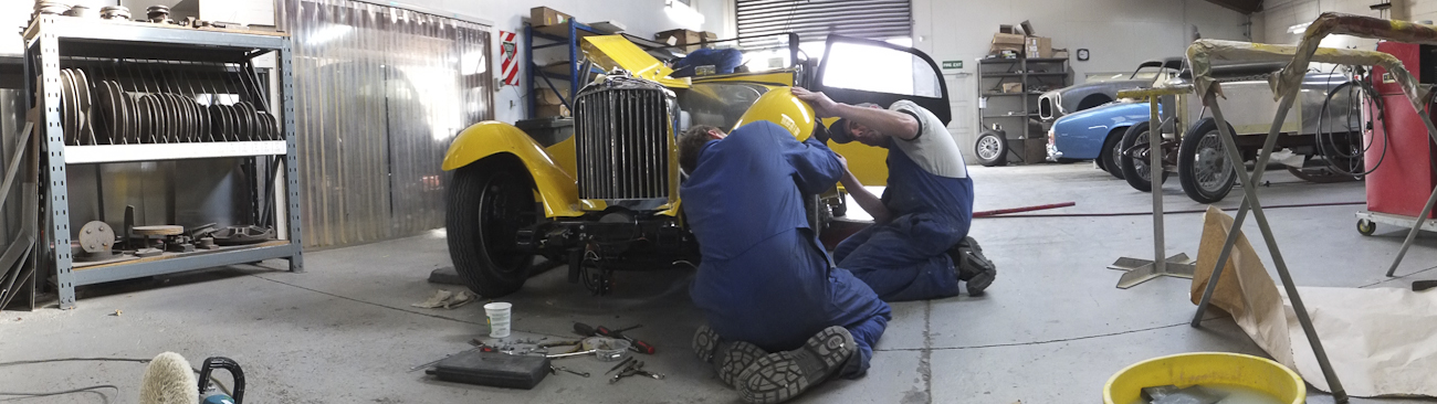 Auto Restorations Panel Shop panorama.