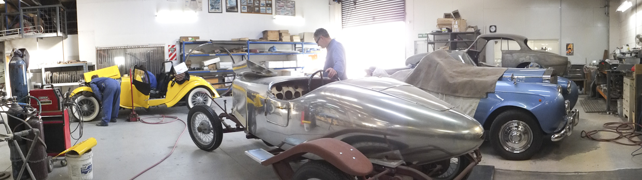 Auto Restorations Panel Shop panorama.