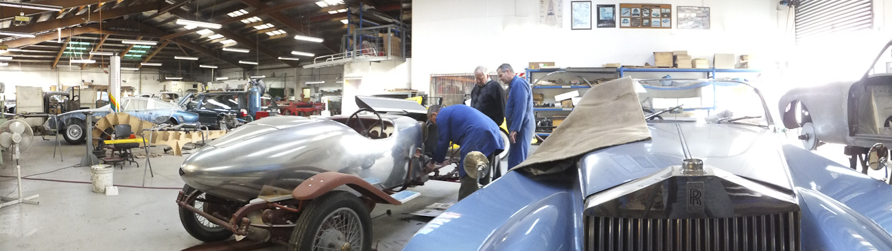 Auto Restorations Panel Shop panorama.