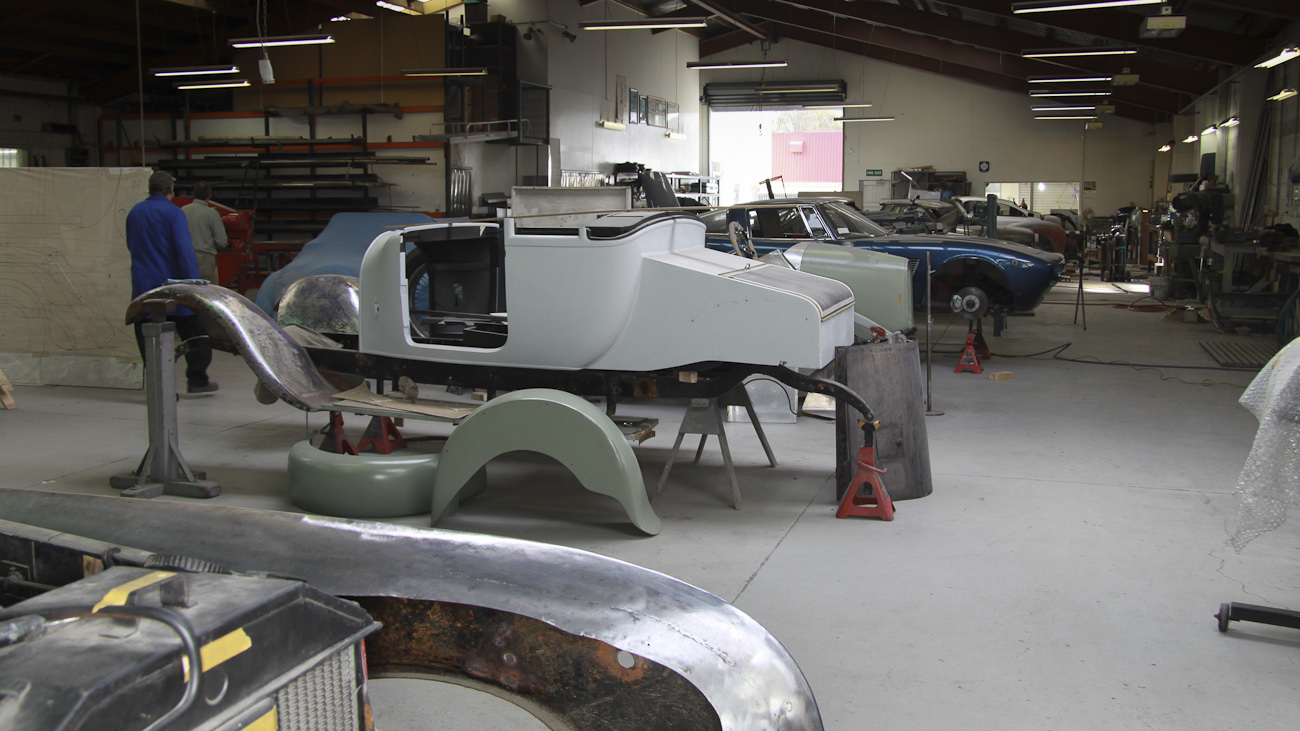 Custom Coachbuilding Shop scene, Auto Restorations.