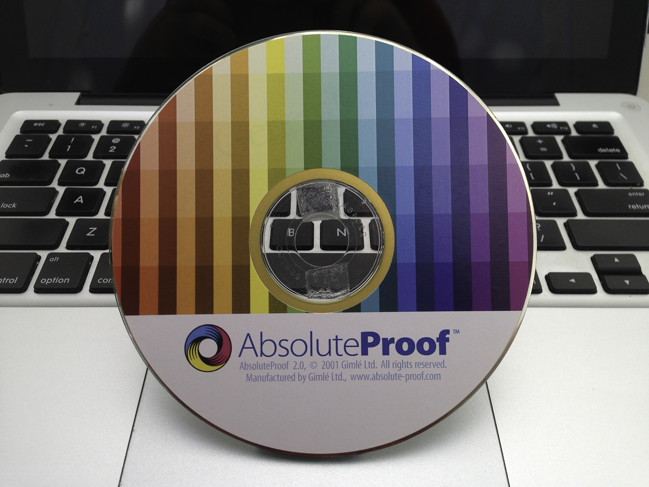 AbsoluteProof software disk label, second iteration