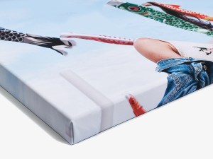 Surface Active direct print to matt canvas on stretcher frame.